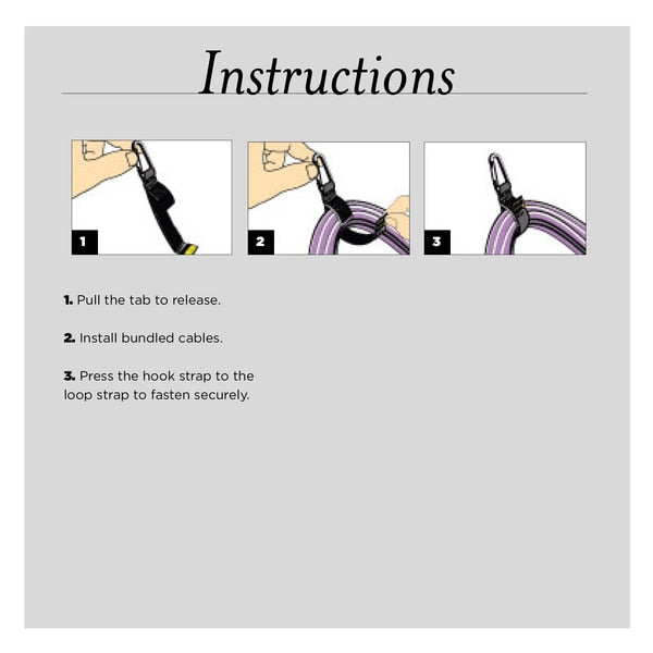 Strap, Durable Woven, Black, PK2, 1x6