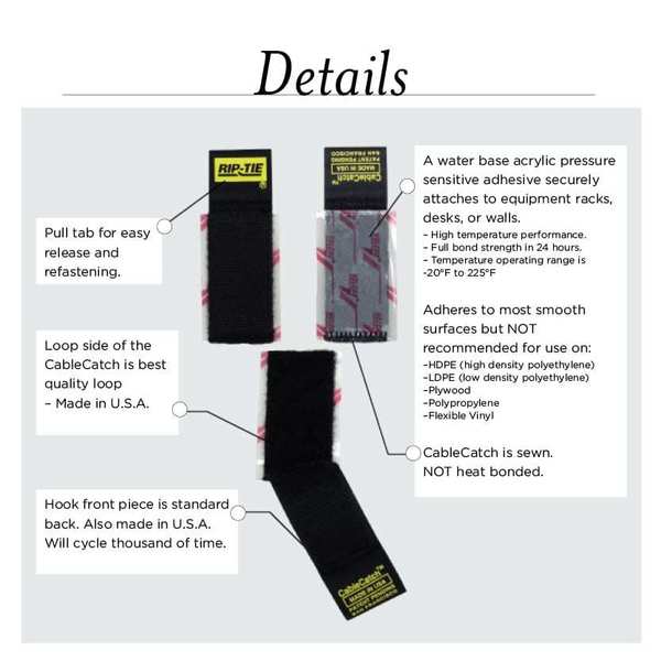 Adhesive Back Strap, Black, 1
