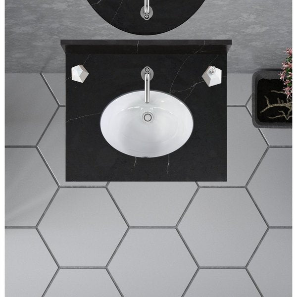 Vanity Top w/Ceramic Basin, 25 x 22 in