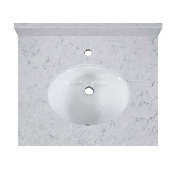 Vanity Top w/Ceramic Basin, 25x 22 in