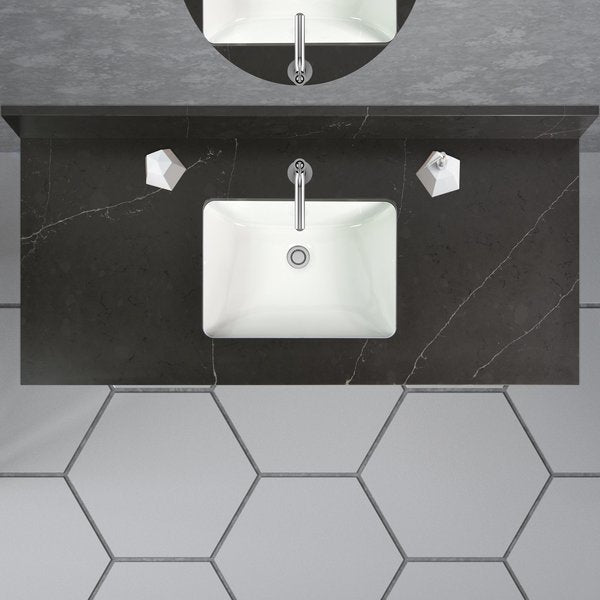 Vanity Top w/Ceramic Basin, 49 x 22 in
