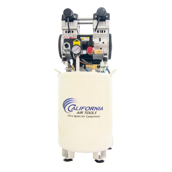 Ultra Quiet Oil-Free Air Compressor 10 gal 2-HP w/Air Dry