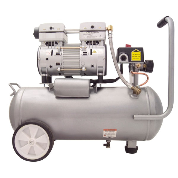 Ultra Quiet Oil-Free Industrial Air Compressor 6-gal 1-HP