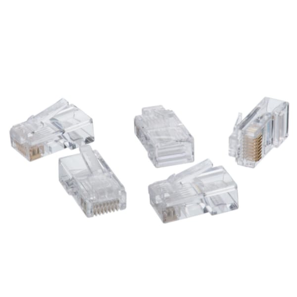 Cat5E Std Mod Plg Rj45 100/Jar, PK100