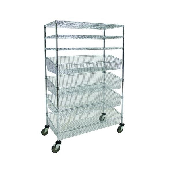Combo Unit, 4 Basket, 3 Shelf, 18x48x80