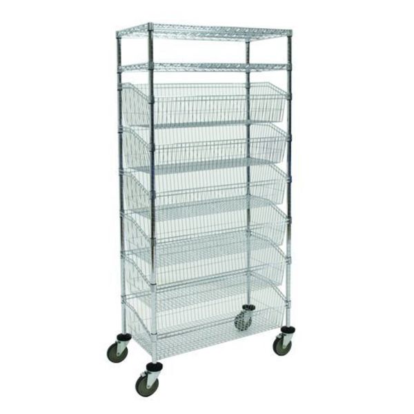 Combo Unit, 6 Basket, 2 Shelf, 24x24x80
