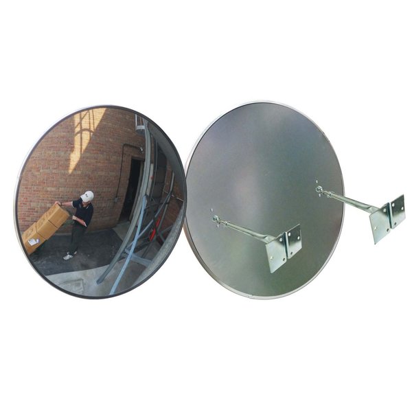 Outdoor Convex Gal.Metal Back 2 T Bkts