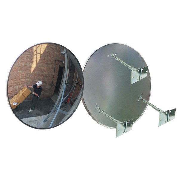 Outdoor Convex Gal.Metal Back 3 T Bkts