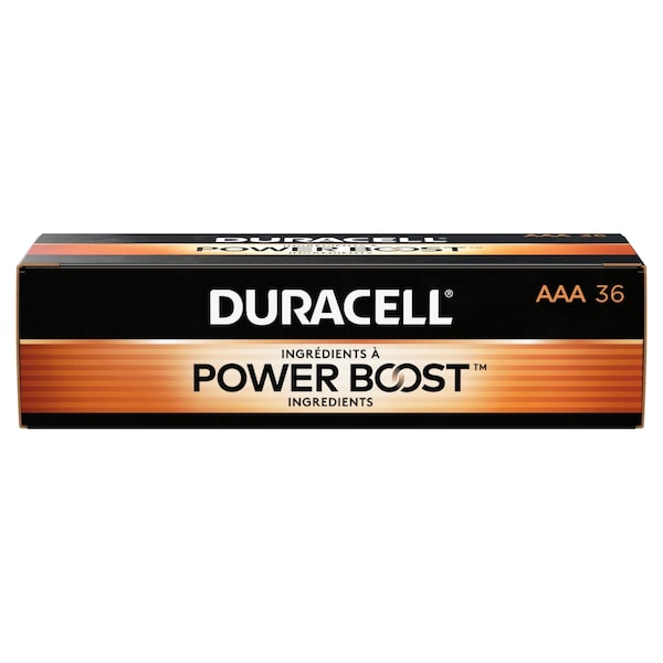 Coppertop AAA Alkaline Battery, 1.5V DC, 36 Pack