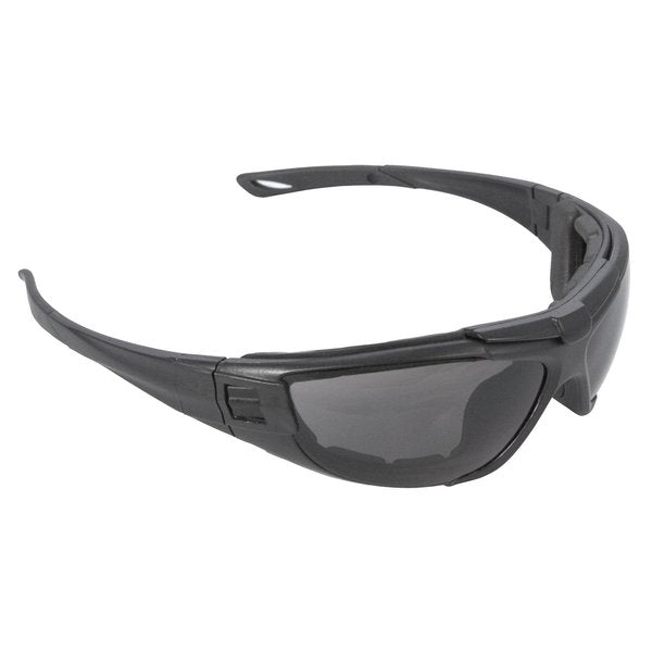 Safety Glasses, Wraparound Smoke AF Polycarbonate Lens, Anti-Fog, Scratch-Resistant