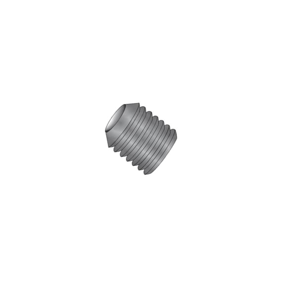 1/2-20 X 3/8 Cup Point Alloy Hex Socket Set Screw, Black Oxide