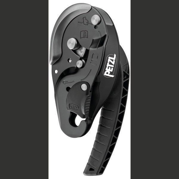 Petzl ID L Descender Black for 12.5 mm to 13 mm ropes