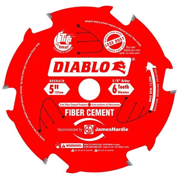 Tooth Carbide Fiber Cement HardiBlade, 5