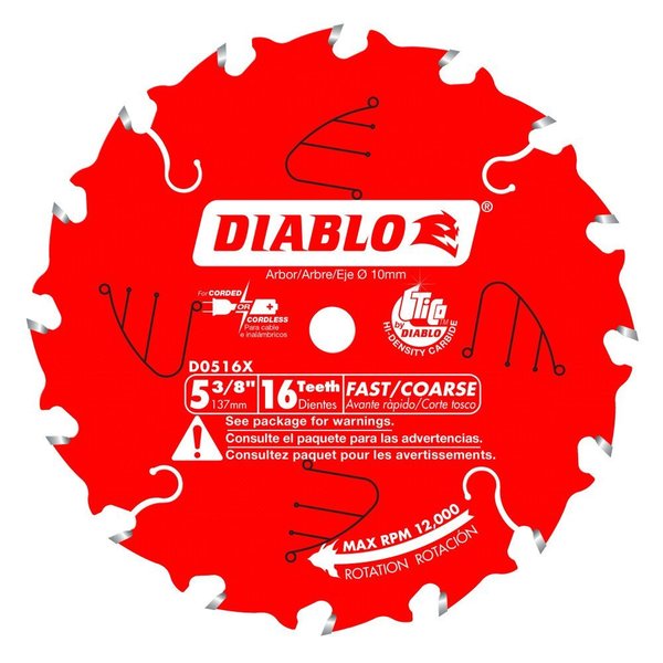 Tooth Framing Trim Saw Blade, 5-3/8