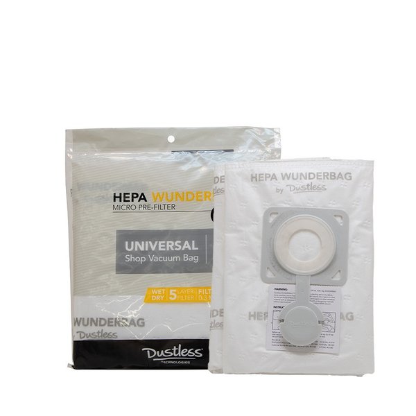 Universal Wet/Dry Vac HEPA, 4-7 gal, PK2