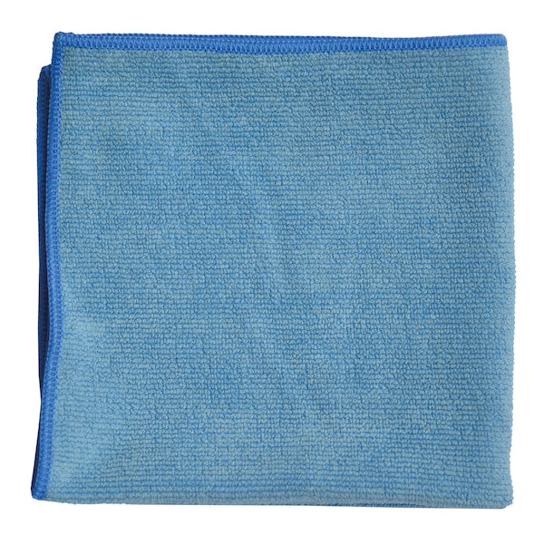 Cloth Rag, Microfiber, Blue, 16