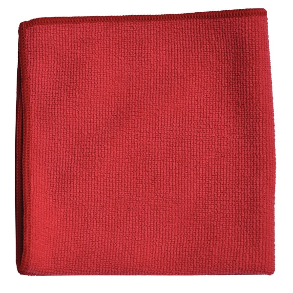 Cloth Rag, Microfiber, Red, 16