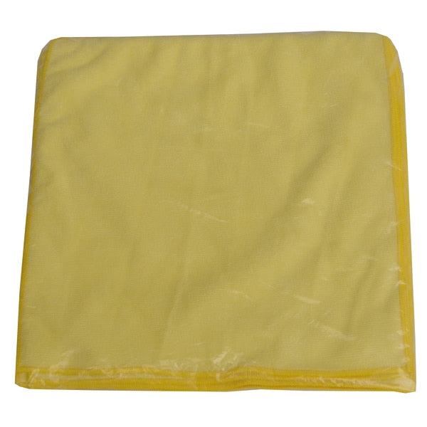 Cloth Rag, Microfiber, Yellow, 16