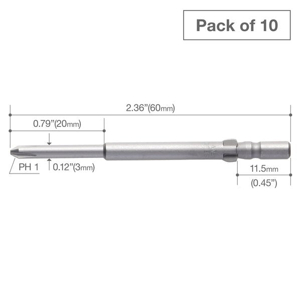 Precision Bit Wing-Shank 4mm, +1x3, PK10