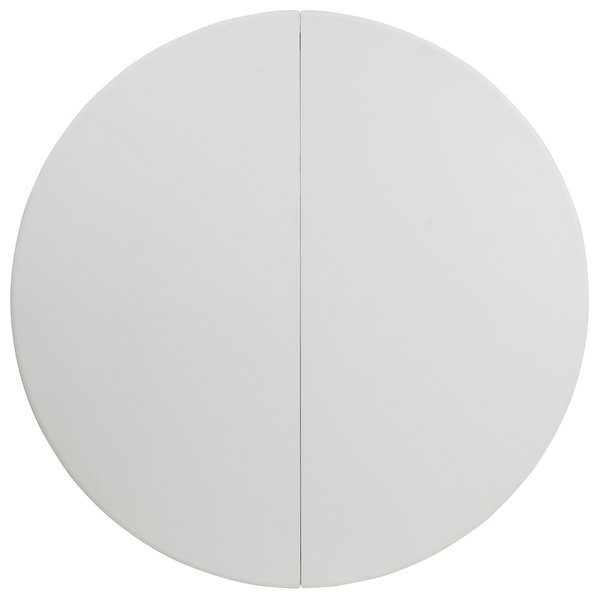 Round Wh 60Rnd Plastic Bi-Fold Table, 60.5