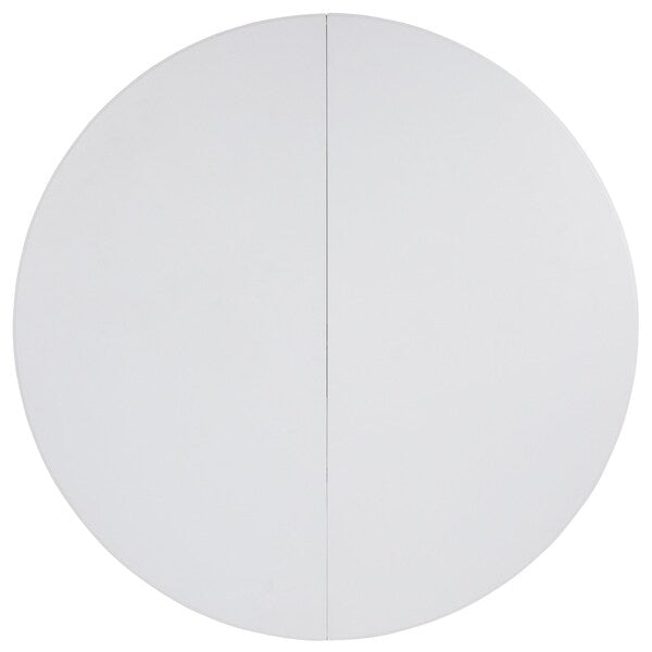 Round Wh 72Rnd Plastic Bi-Fold Table, 71