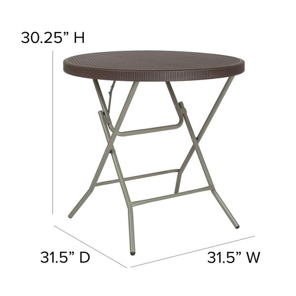 Round Folding Table, 31.5