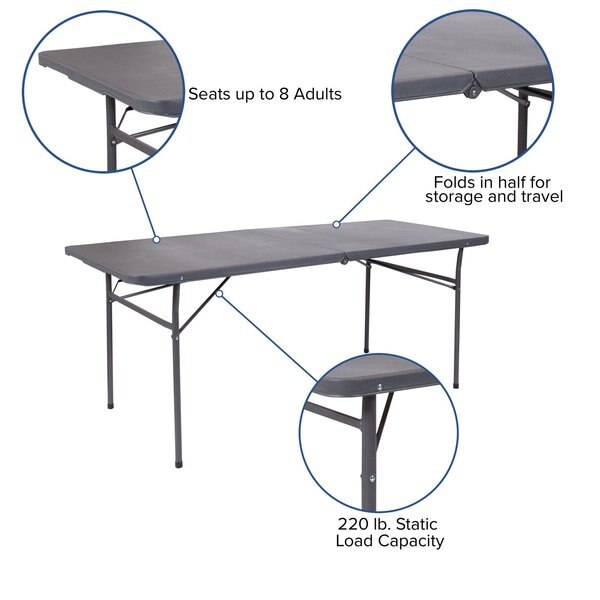 Rectangle Folding Table, 30