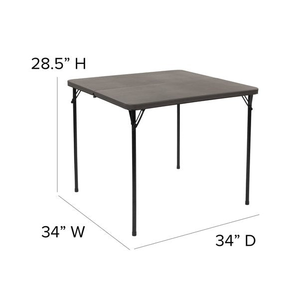 Square Folding Table, 34