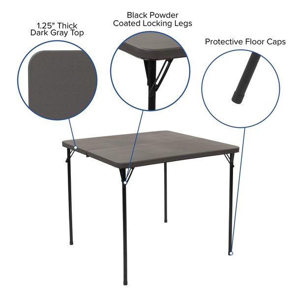 Square Folding Table, 34