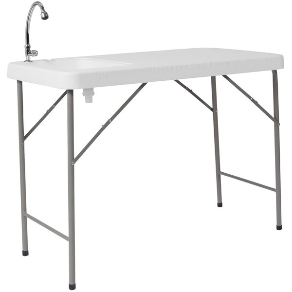 Rectangle Folding Table w/Sink, 23