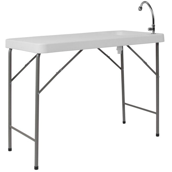 Rectangle Folding Table w/Sink, 23
