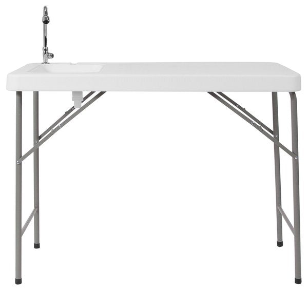 Rectangle Folding Table w/Sink, 23