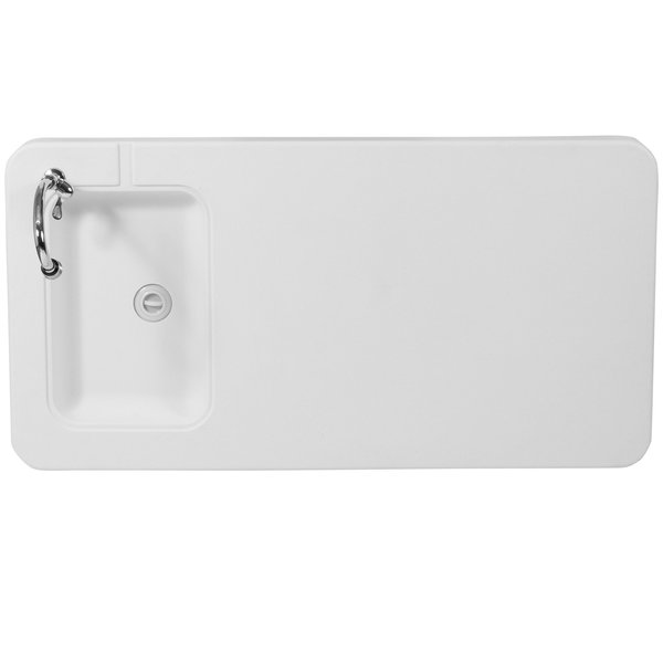 Rectangle Folding Table w/Sink, 23