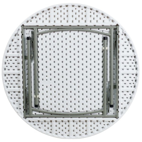 Round Wh 48Rnd Plastic Fold Table, 48
