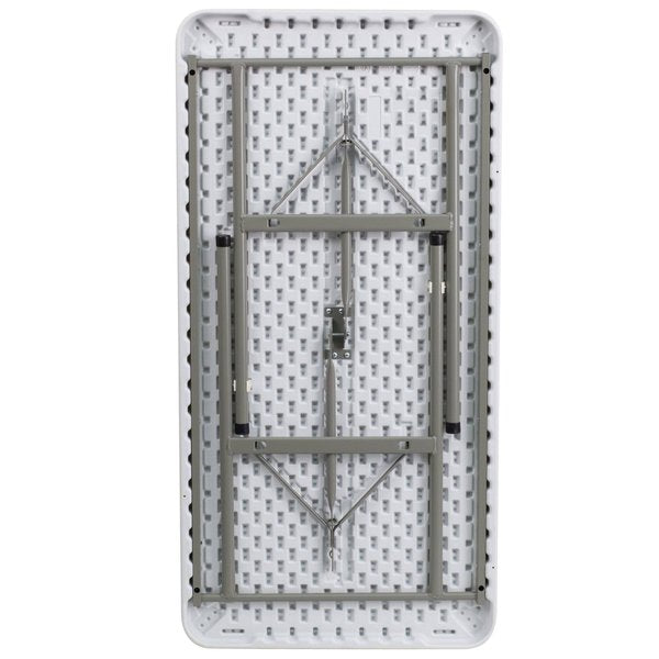 Rectangle Wh 24X48 Plastic Fold Table, 24