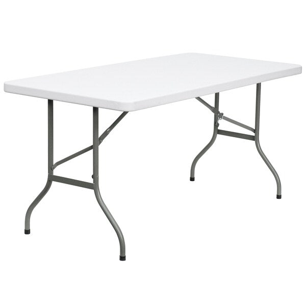 Rectangle Wh 30X60 Plastic Fold Table, 30