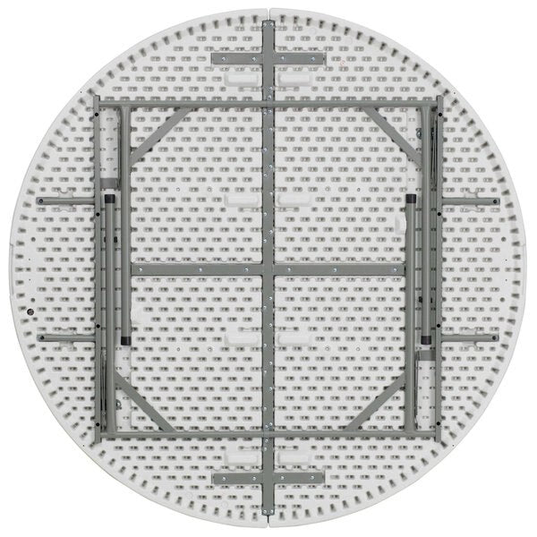 Round Wh 60Rnd Plastic Fold Table, 60