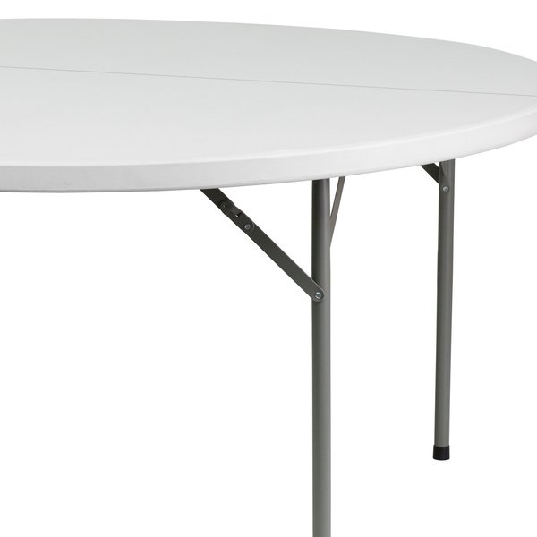 Round Wh 60Rnd Plastic Fold Table, 60