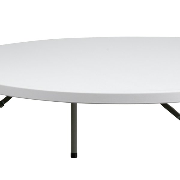 Round Wh 72Rnd Plastic Fold Table, 71