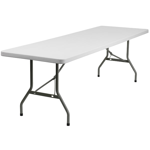 Rectangle Wh 30X96 Plastic Fold Table, 30