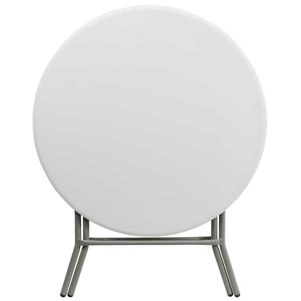 Round Wh 32Rnd Plastic Fold Table, 31.5