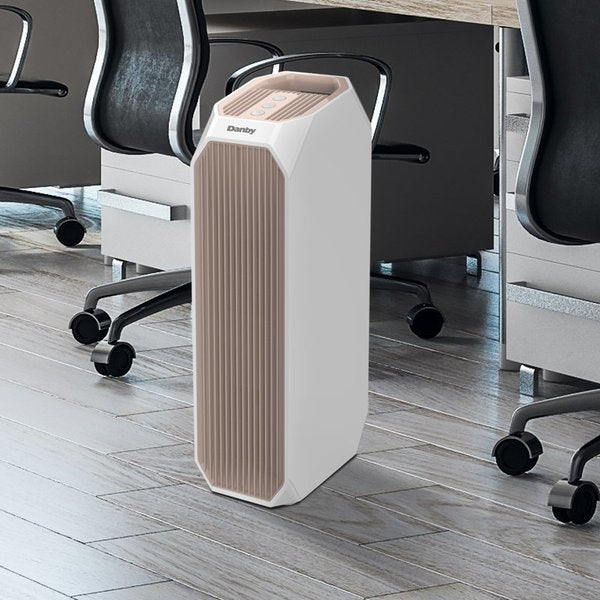 Air Purifier, UV Light, Hepa Filter, White