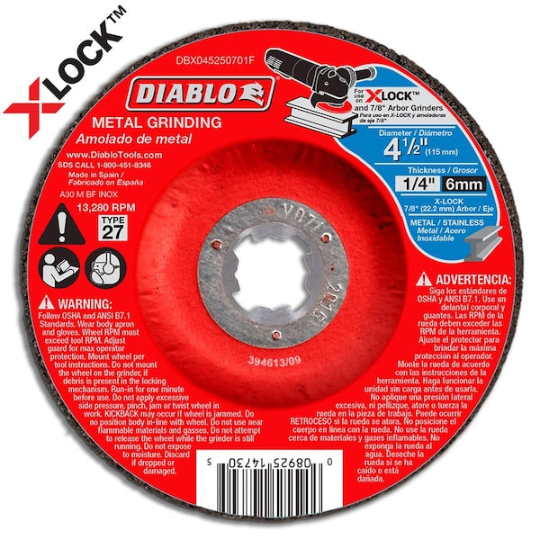 Type 27 Metal Grinding Disc for X-Lock a