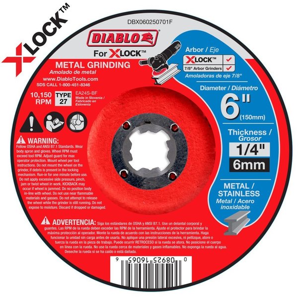 Type 27 Metal Grinding Disc for X-Lock a