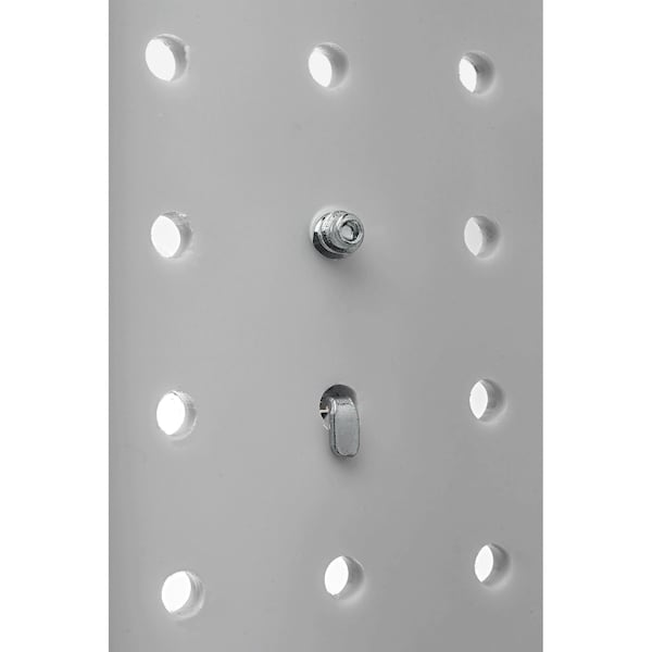 8 In. Single Rod 30 Degree Bend Steel Pegboard Hook for 1/8 In. and 1/4 In. Pegboard 5 Pack
