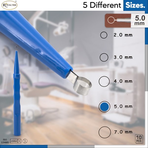 Dispsbl Dermal Curette, Sterile, 5mm, PK10