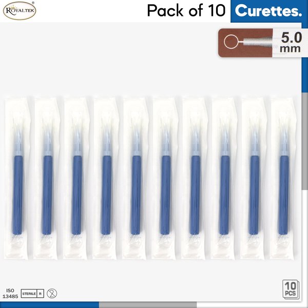 Dispsbl Dermal Curette, Sterile, 5mm, PK10