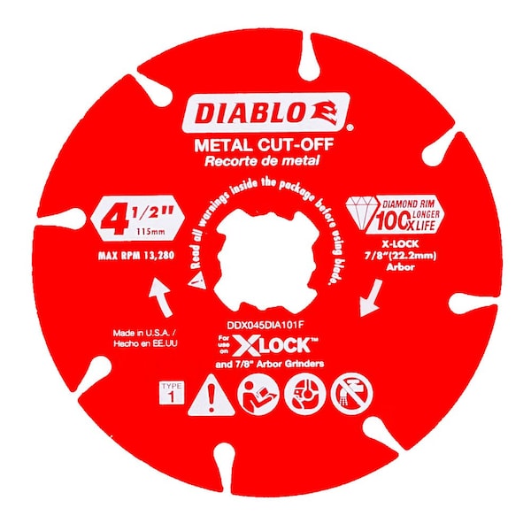 Diamond Rimmed Disc for Metal Cutting w/