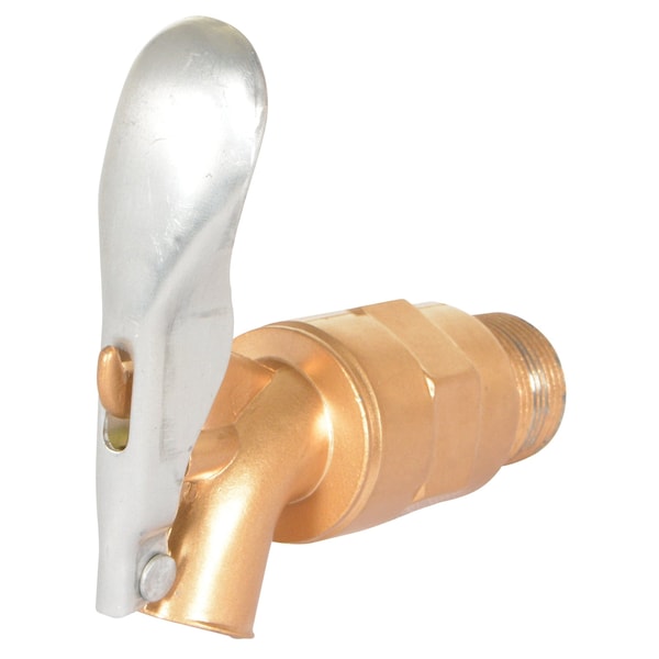 Drum Faucet, Brass Plated Aluminum