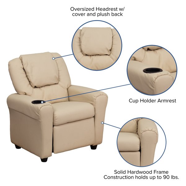 Kids Recliner, 21-1/2